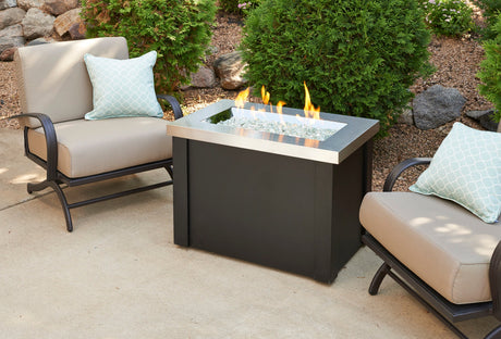 Providence Rectangular Gas Fire Pit Table - Viva Alfresco