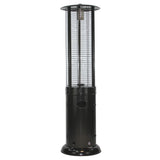 RADtec 80" Ellipse Flame Propane Patio Heater - Black with Clear Glass (41,000 BTU) - Viva Alfresco