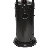 RADtec 80" Ellipse Flame Propane Patio Heater - Black with Ruby Glass (41,000 BTU) - Viva Alfresco