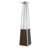 RADtec 89" Tower Flame Propane Patio Heater - Dark Brown Wicker (41,000 BTU) - Viva Alfresco