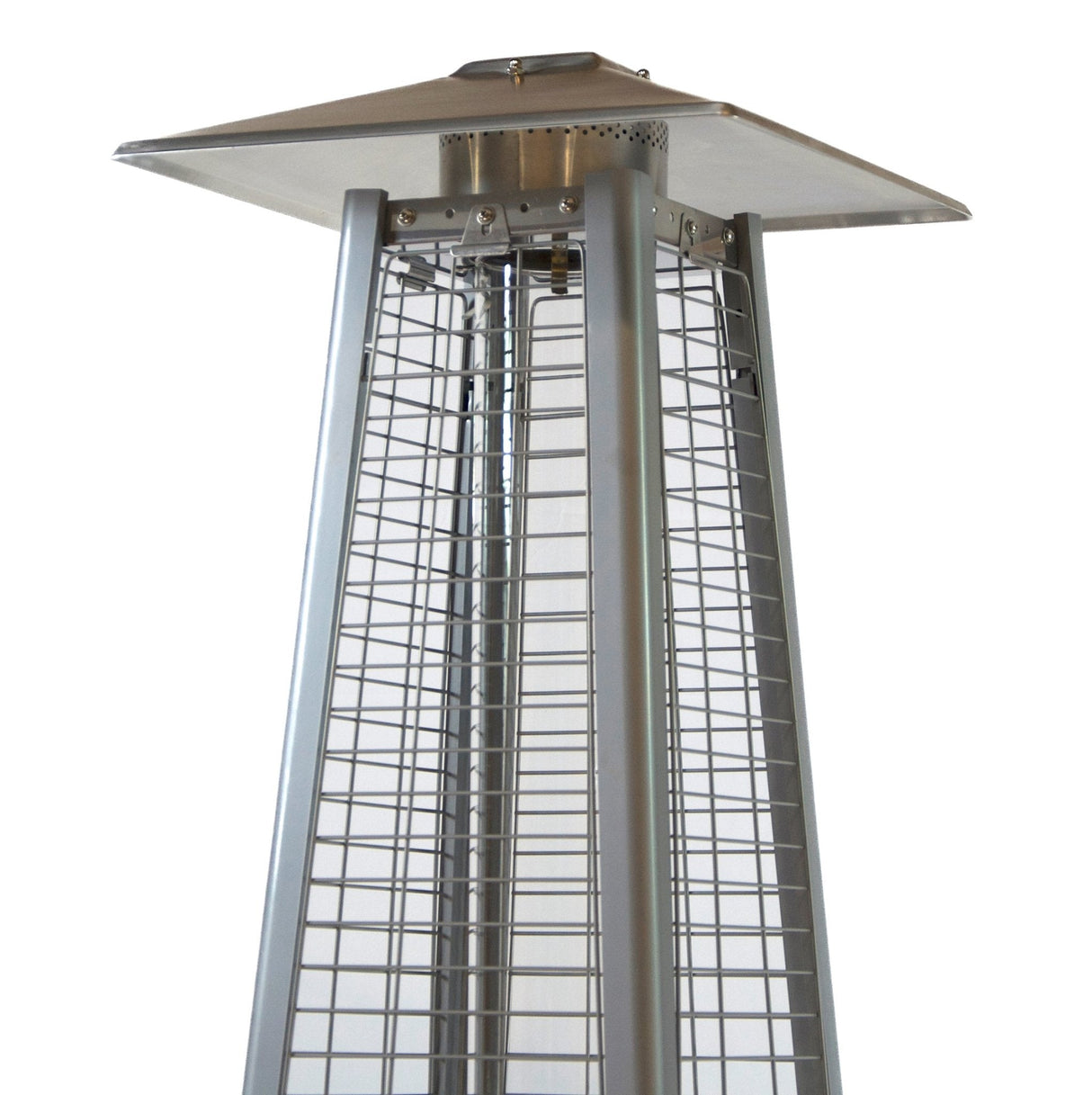 RADtec 89" Tower Flame Propane Patio Heater - Dark Brown Wicker (41,000 BTU) - Viva Alfresco