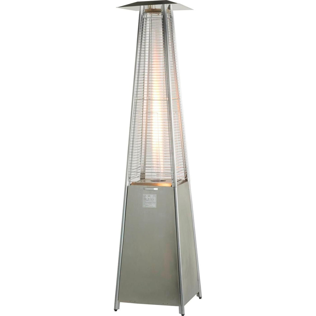 RADtec 89" Tower Flame Propane Patio Heater - Stainless Steel (41,000 BTU) - Viva Alfresco