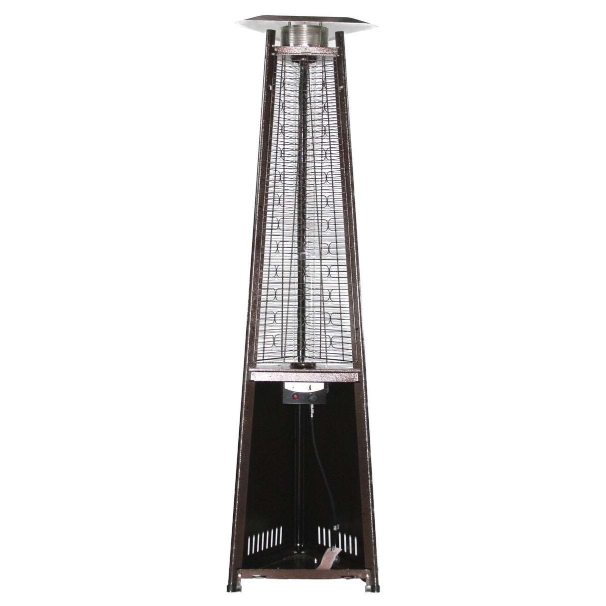 RADtec 93" Pyramid Flame Propane Patio Heater - Antique Bronze Finish (41,000 BTU) - Viva Alfresco