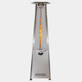 RADtec 93" Pyramid Flame Propane Patio Heater - Stainless Steel Finish (41,000 BTU) - Viva Alfresco