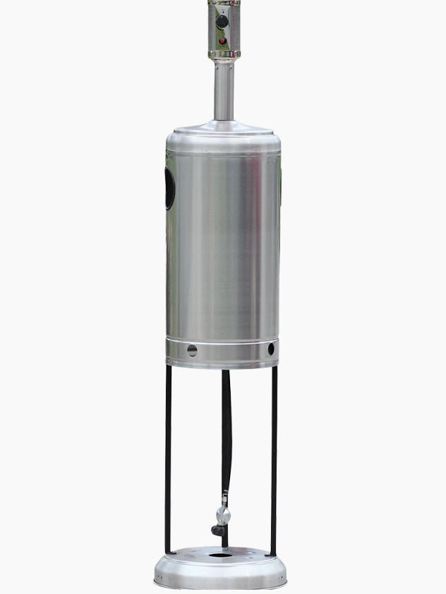 RADtec 96" Real Flame Propane Patio Heater - Stainless Steel Finish (40,000 BTU) - Viva Alfresco