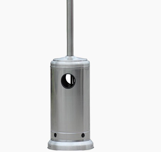 RADtec 96" Real Flame Propane Patio Heater - Stainless Steel Finish (40,000 BTU) - Viva Alfresco