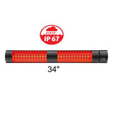 RADtec T4000/8R - 34" Weatherproof Electric Patio Heater (4000W/220V) - Viva Alfresco