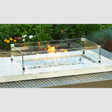 Rectangular Glass Wind Guard - Viva Alfresco