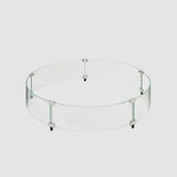 Round Glass Wind Guard - Viva Alfresco