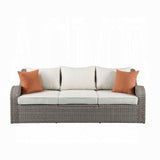 Salena Patio Sofa W/2 Pillows & 2 Ottomans - Viva Alfresco