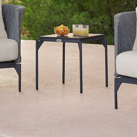 Skyline Design Boston Side Table with Glass - Viva Alfresco