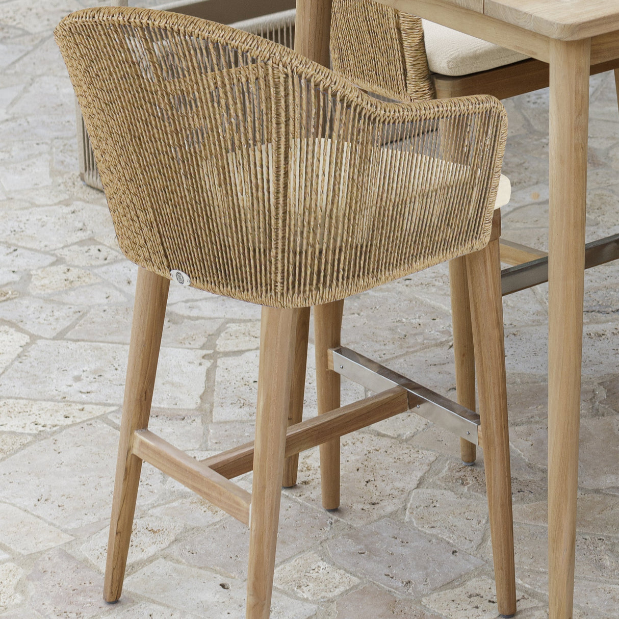 Skyline Design Calixto Barstool with Sunbrella Cushion - Viva Alfresco