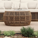 Skyline Design Calixto Coffee Table with Glass - Viva Alfresco