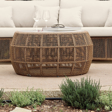 Skyline Design Calixto Coffee Table with Glass - Viva Alfresco