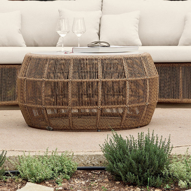 Skyline Design Calixto Coffee Table with Glass - Viva Alfresco