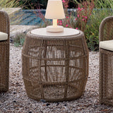 Skyline Design Calixto Side Table with Glass - Viva Alfresco