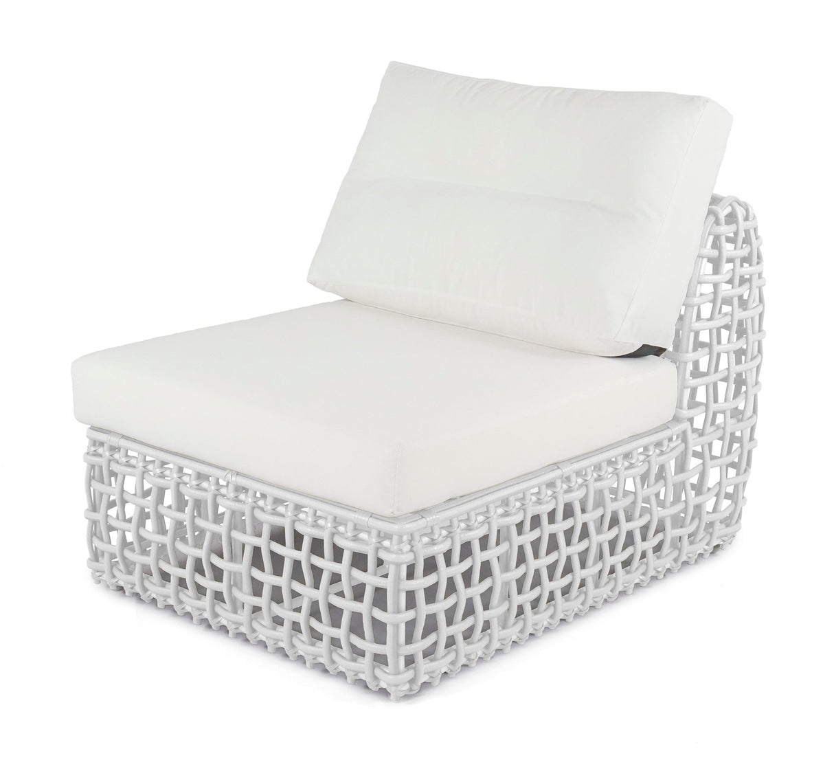 Skyline Design White Mushroom Dynasty Center with Sunbrella Cushion - Viva Alfresco