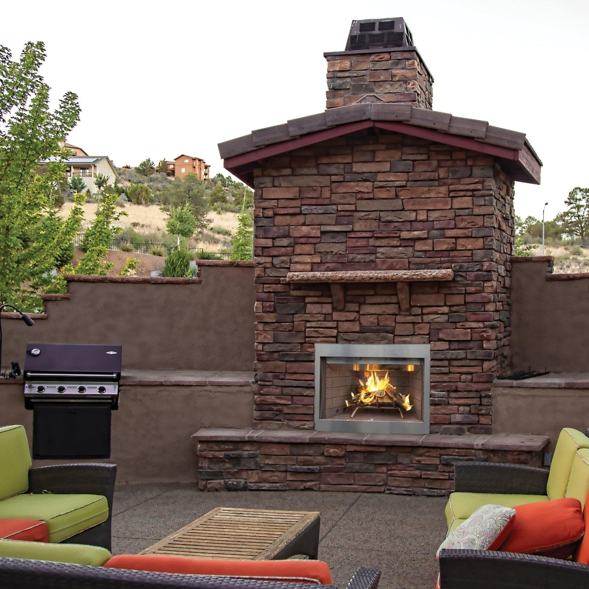 Superior 42" Outdoor Wood - Burning Fireplaces WRE3000 Series - WRE3042 - Viva Alfresco