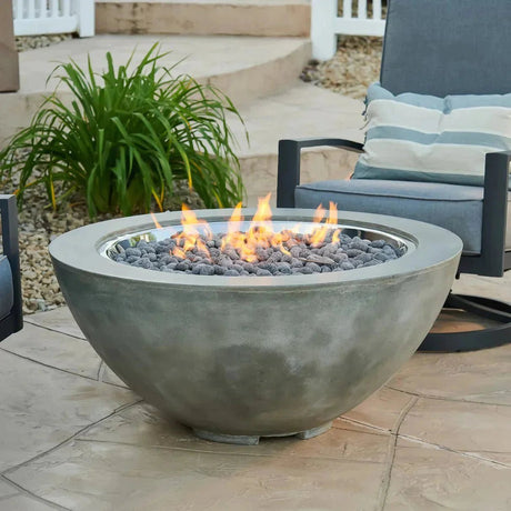 The Outdoor GreatRoom Company Cove Round Gas Fire Pit Bowl 42" - Viva Alfresco
