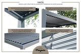 Vikos 10 x10 Aluminum stand alone Pergola - Viva Alfresco