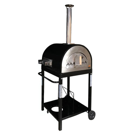 WPPO Hybrid 25" Dual Fueled Pizza Oven With Gas Attachment - Wood and Gas Powered - Viva Alfresco