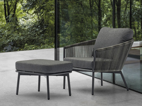 Yarrow Chair and Ottoman - Viva Alfresco